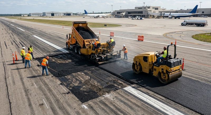 Airport Runway Repair in Palm Springs, CA